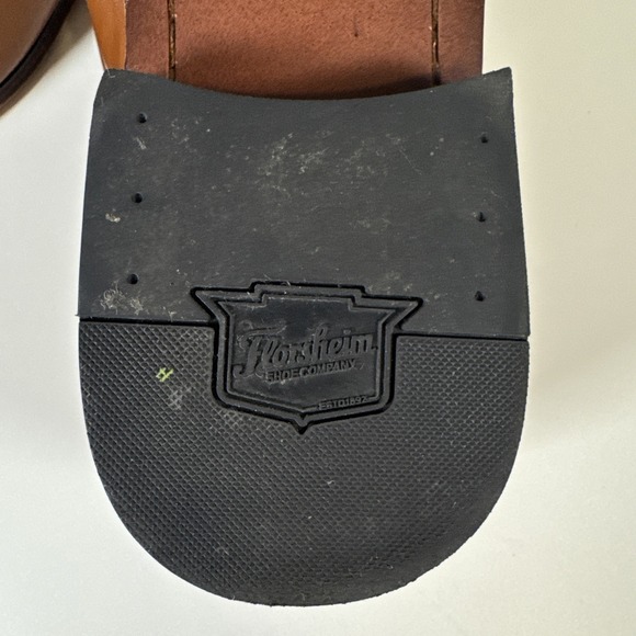 Florsheim Mens Calipa Cap Toe Oxford Shoes Brown Scotch 11D Excellent - Picture 10 of 12